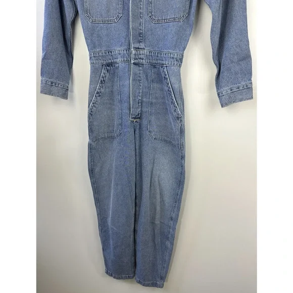 Citizens of Humanity Distressed Marta Denim Jumpsuit Blue Jean Coveralls Small - Picture 4 of 16
